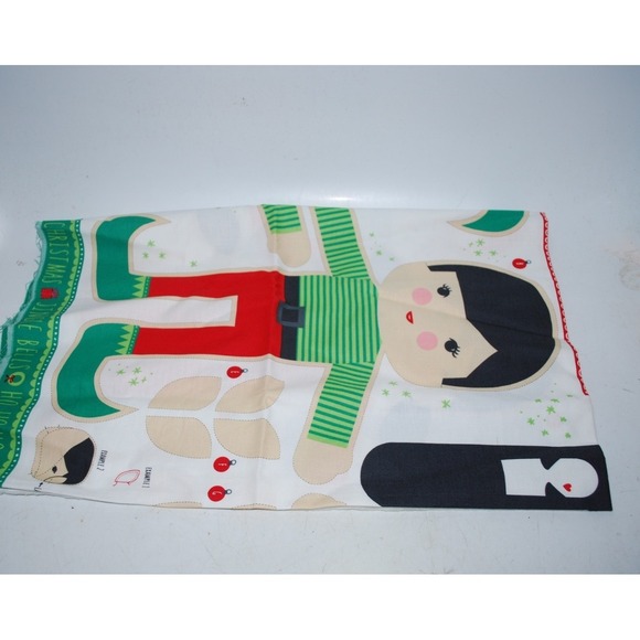 North Pole Doll Panel Stacy Iest Hsu Moda 20580 Makes 2 Dolls New Fabric - Picture 2 of 3